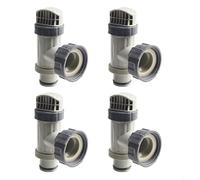 Vanne à piston de rechange 10747 pour pompes de filtre de piscine Intex des modèles 1500 2500 et 4000 Contient 2 vannes à piston, 2 joints toriques et 2 rondelles (4 pièces)