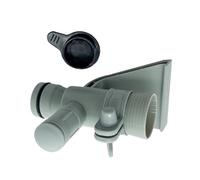 Vanne à piston pour piscine - Valve surélevée, remplacement, support de tuyauterie | Fermeture sûre pour l'eau de la piscine, installation et entretien faciles - Idéal pour les adaptateurs de Mang