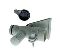 Vanne à piston, vannes d'arrêt pour piscines hors sol - Pièces de rechange pour piscine avec support de tuyau - Adaptateur de tuyau de piscine Support de tuyau de piscine