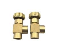 Vanne à pointeau à angle droit en laiton, F1/4 et F1/8, accélérateur de contrôle de débit de précision, 1 pièce(Angle F1 8)