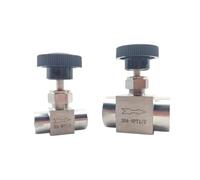 Vanne à pointeau à filetage femelle en acier inoxydable 304 1/8", 1/4", 3/8", 1/2", vanne de régulation de débit for instrument, vanne à soupape(1/8")