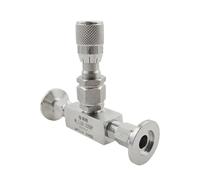 Vanne à pointeau à vide KF16, KF25, KF40, KF50, régulateur de débit micro-doseur, en acier inoxydable 304(KF25)