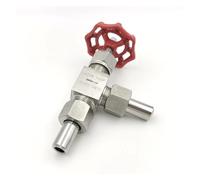 Vanne à pointeau d'angle en acier inoxydable 304, vannes à pointeau soudées J24W-160P, vanne à soupape(DN10 OD14mm)