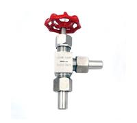 Vanne à pointeau d'angle en acier inoxydable 304, vannes à pointeau soudées J24W-160P, vanne à soupape(DN15 OD18mm)