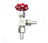 Vanne à pointeau d'angle en acier inoxydable 304, vannes à pointeau soudées, vanne à soupape à haute pression(DN15 OD18mm)