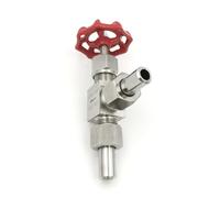Vanne à pointeau d'angle soudée à haute pression J24W-160P, vanne sphérique en acier inoxydable(DN15 OD18mm)