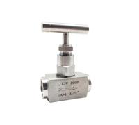 Vanne à pointeau d'arrêt haute pression 1/4", 3/8", 1/2", 3/4", 1", BSP NPT femelle en acier inoxydable 304, contrôle de débit de grue(Ss316-bsp,1 Inch)