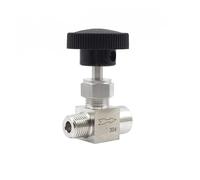 Vanne à pointeau de contrôle de débit en acier inoxydable SS304, diamètre égal femelle/mâle NPT 1/8", 1/4", 3/8", 1/2".(G3/8)