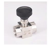 Vanne à pointeau de Coupure de débit Interne en Acier Inoxydable 304, 1/2" BSP, 915 PSI