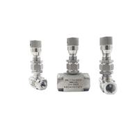 Vanne à pointeau en acier inoxydable 304 G 1/8"" 1/4"" NPT 1/2"" de micro-réglage PN16 WL11H-160P régulation débit 16MPA(G Thread,1/2 inch)