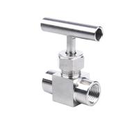 Vanne à pointeau for tuyauterie d'instrumentation, vanne à globe compacte BSP1/2 pouces en acier inoxydable, 1 pièce