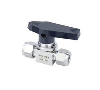 Vanne à pointeau Robinet à tournant sphérique de Compression de Tube de diamètre extérieur de 1/8 "1/4" 3/8 "1/2" 3/4 "3 4 6 8 10 12-25mm 316L 304 en acier inoxydable eau gaz carburant(3mm,SS304)