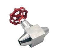 Vanne à pointeau soudée en acier inoxydable SS304 DN6-DN20 J61Y-160P, vanne à globe haute pression, 1 pièce(DN10)