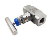 Vanne À Pointeau Vanne à pointeau for cloison | 6000psi 1/4" 3/8" 1/2" BSP NPT M20 Femelle 304 316L Contrôle de Débit(1l4 BSPP F-F SS304)