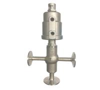 Vanne à siège DN25, bride 3 voies, diamètre extérieur 50,5 mm, acier inoxydable 304, 1 pièce