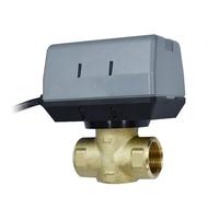 Vanne à soupape motorisée en laiton, 1/2 ", 3/4", 1 ", AC220V, vanne d'arrêt électrique à 2 voies avec bobine de ventilateur VC6013(1/2")