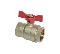 SOMATHERM FOR YOU, Vanne à sphère double femelle 12/17 avec manette papillon, passage intégral, étanchéité renforcée, débit optimal, idéale pour eau chaude/froide, 5 ans garantie