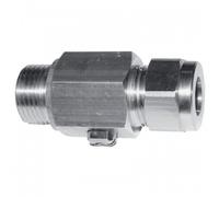 Vanne à sphère avec bicône M12x17 pour tube cuivre Ø14 mm SFERACO