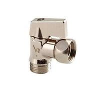 Vanne à sphère équerre - Laiton chromé - Mâle et femelle