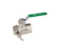 Vanne boisseau sphérique à manette et purge - presse étoupe - FF 26x34 SFERACO