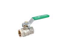 Vanne à sphère Passage intégral PN40 NF ACS Poignée Plate Verte F/F 3/4" (20x27) SFERACO