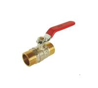 Somatherm Vanne à sphère double mâle 3/4" Laiton CW617N – Double joints toriques – Garantie 3 ans
