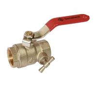 Robinet à boisseau sphérique Pronorm V490 rouge F 26/34 - 1"