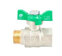 Vanne poignée verte papillon MF 12/17 - Garis - V07MF-12-NF