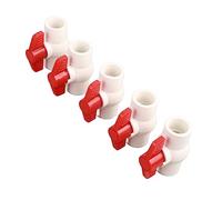 Vanne B PVC B de 5 PC avec Poignée T pour le Contrôle des Pli dans les Piscines, le Paysage et les Riums - 32 Mm / 1,3 Pouces (25 mm)