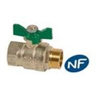 Vanne B.S. MF manette papillon NF - Diamètre : 1'' SFERACO Gris