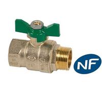Vanne B.S. MF manette papillon NF - Diamètre : 3/4''