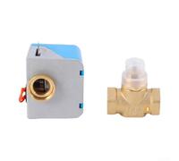 Vanne bidirectionnelle électrique en laiton pour applications Hvac Dn15 Dn20 Dn25 Dn32 Tailles Ouverture rapide Fermeture IP40 Unité solénoïde bleue (DN20)