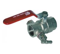 Vanne boisseau sphérique - manette et purge - passage intégral - FF 20x27 EZFITT