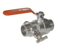 Vanne boisseau sphérique - manette et purge - passage intégral - MF 26x34 EZFITT