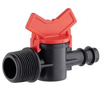 Vanne cannelée d'arrêt pour tuyau goutte à goutte diamètre 16 millimètres - mâle 20x27 (3/4) AROZ