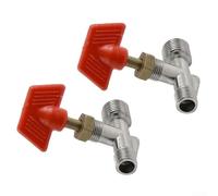 Vanne Commande Air Compressé Aluminium Plastique | Commande manuelle précise, filetage mâle double, arrêt rapide moteur, économie énergie, usage atelier