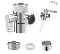 Vanne convertisseur 3 voies - Adaptateur de robinet - Valve de commutation - Valve d'inversion - Pièce de rechange - Vanne d'inversion - Adaptateur de douche - Pièces de rechange pour cuisine, salle