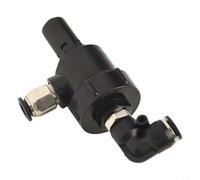 Vanne coudée d'échappement rapide pour changeurs de pneus - Valve de décharge d'air unidirectionnelle - Déclencheur de billes compatible avec l'équipement d'entretien de roue automobile (A)