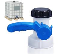 Vanne Cuve 1000l Plastique, Vanne pour Cuve 1000l, Adaptateur Cuve 1000l, Adaptateur IBC, IBC Adaptateur Universel, pour Robinet de Vidange, Citerne de Pluie, Bidon, Réservoir à Eau 75 mm, DN 50