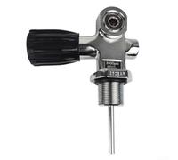 Vanne cylindrique argentée pour plongée G3/4 Filetage 3500 psi (M18 x 1,5)