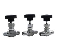 Vanne d'accélérateur à aiguille en acier inoxydable 316L 1/4" 3/8" 1/2" BSP NPT femelle mâle coude droit 1000 PSI / 3000 PSI (3000psi M-M M14 x 1,5)