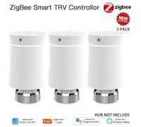 Vanne D'actionneur Programmable Intelligente,Thermostat,Chauffage De Température,Commande Vocale Alexa,Moes Trv,Zigéquation 3.0,Tuya,Nouvelles Religions - Type 3pcs White Valve