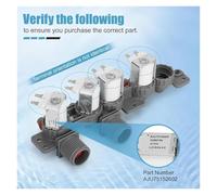 Vanne D'admission D'eau BAAO-AJU75152602 For Lave-linge, Remplace 5221EA1008S 4873914 AP6335382 PS12580369 EAP12580369 DC12V