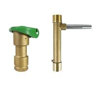 Vanne d'admission d'eau rapide à filetage mâle 3/4" - 1" Raccord for jardin, pelouse, irrigation, lavage de voiture, équipement bouche d'incendie en plastique(3I4 A)
