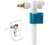 Vanne d'admission latérale pour toilettes - 1,9 cm - Plastique ABS - Filetage en laiton - Valve de remplissage (B)