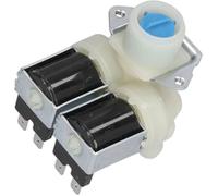 Vanne d'admission pour machine à laver - OKZ - Électrovanne AC 220V à 240V - Double tête - 8x7x6,5 cm