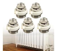 Vanne d'aération automatique de 1,27 cm pour système de chauffage, 3 modes, 1/2/3/5 pièces (5 pièces)