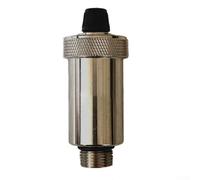 Vanne d'aération automatique en cuivre pour chauffe-eau et chaudières solaires, circulation optimale de la chaleur dans les réseaux de radiateurs et systèmes au sol sans outils spéciaux Argenté (3/8 3