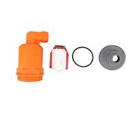 Vanne d'aération d'air Automatique Orange élevée de dureté Grandeur d'écoulement PP Vanne d'évacuation d'échappement G1 / 2 inférieur G1 (Type de composé 6632b PP)