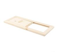 Vanne d'aération de sauna en bois de précision pour ventilation de hammam - Louvre d'air à bord lisse 34 x 13,7 cm